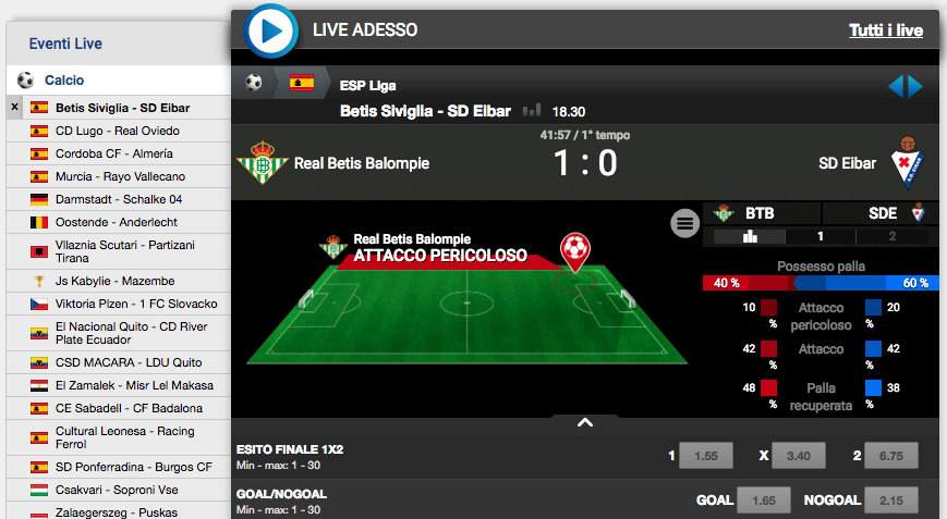 Sisal Matchpoint live Sisal Matchpoint live